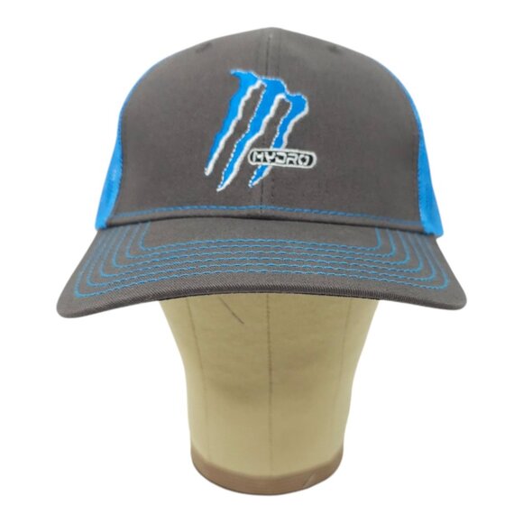 Monster Hydro Mesh Snapback Cap Trucker Baseball Embroidered Logo Hat - Picture 9 of 13